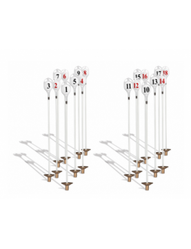 Set de 9 Hampes de Putting Green Scotland