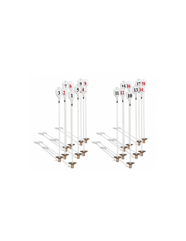 Set de 9 Hampes de Putting Green Scotland