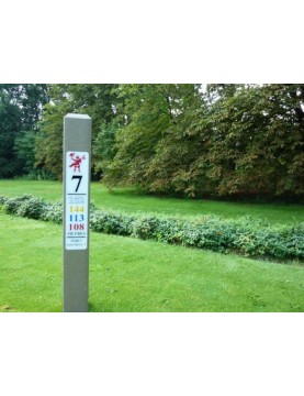 Poteau bois et bronze