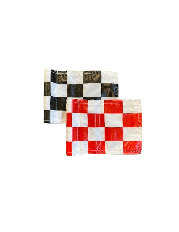 Fanion à damier putting green