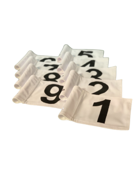 Fanions numérotés putting green