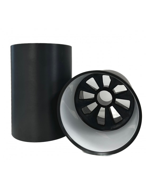 Bogey en aluminium gris cranté