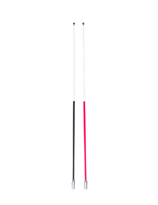 Hampe javelot 2m20 rayée ferrule crantée