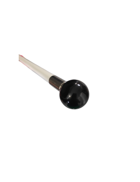 Hampe javelot 2m20 unie blanche ferrule crantée