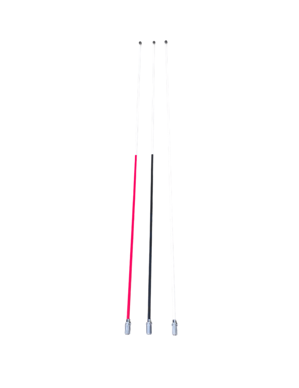 Hampe standard 3m unie blanche ferrule crantée